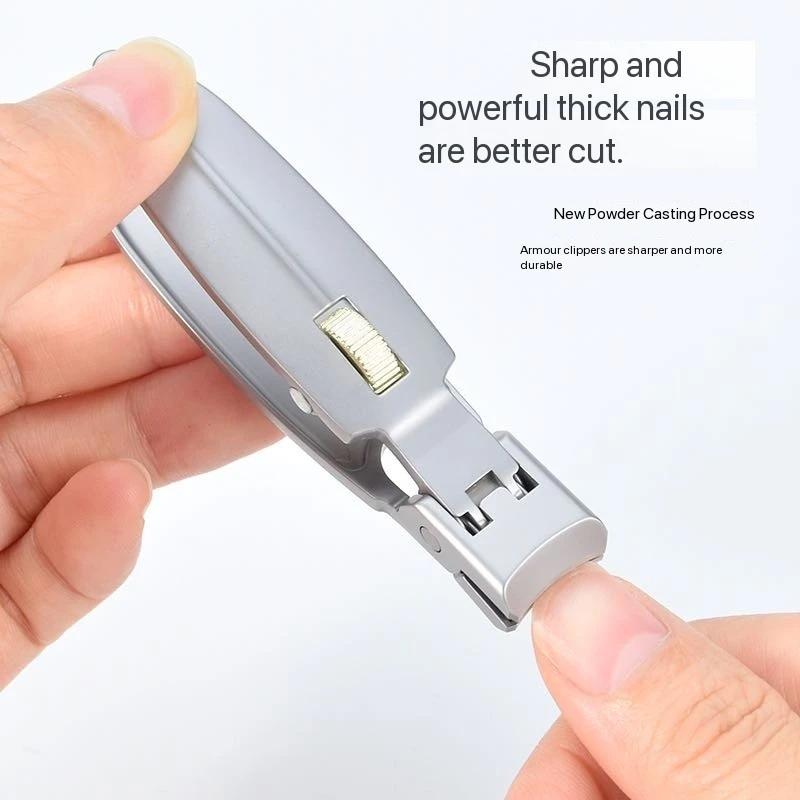 Large Opening Nail Clipper Stainless Steel Wide Jaw Cutter for Thick Fingernails Toenails Efficient Manicure Tool Labor Saving