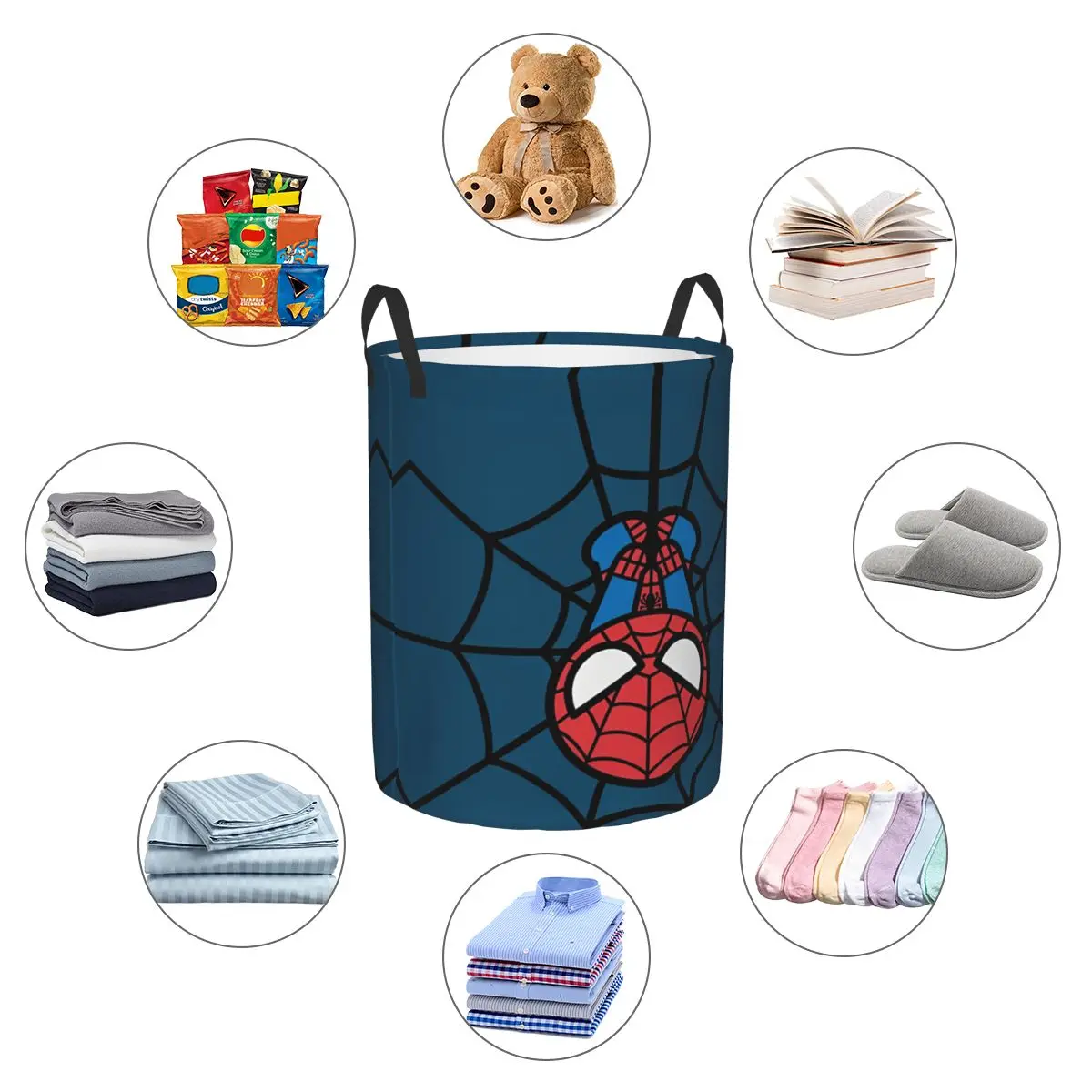 Spider Man Toys Bin Baskets Play Room Storage Basket for Toys