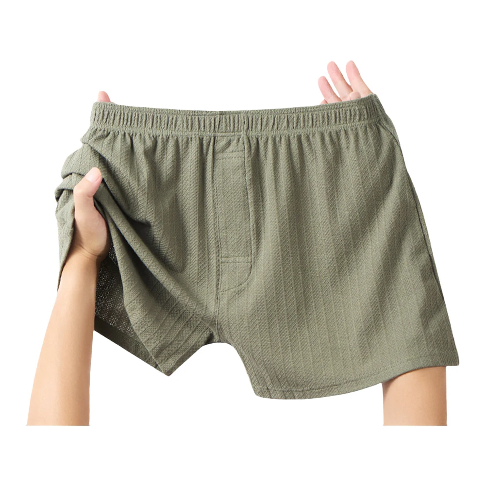 Comfortable Elastic Waist Boxers Sexy Elastic Waist Shorts Loose Sleepwear 10 Spandex Blend 90 Cotton Material