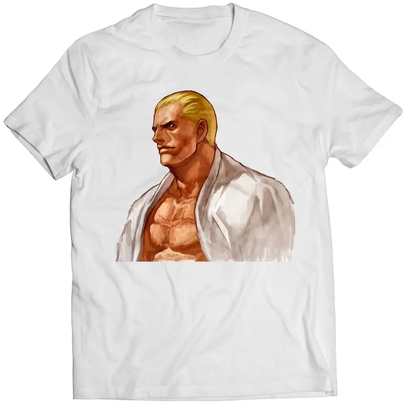 Geese Howard V2 NG Battle Coliseum Premium Unisex T-shirt (vector).