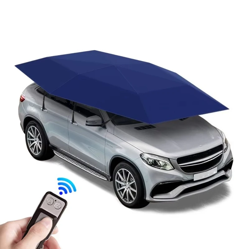 

4.8m Car Roof Shade Cover Automatic Car Sunshade Umbrella with Remote Control Waterproof & UV Protection Fiberglass Frame