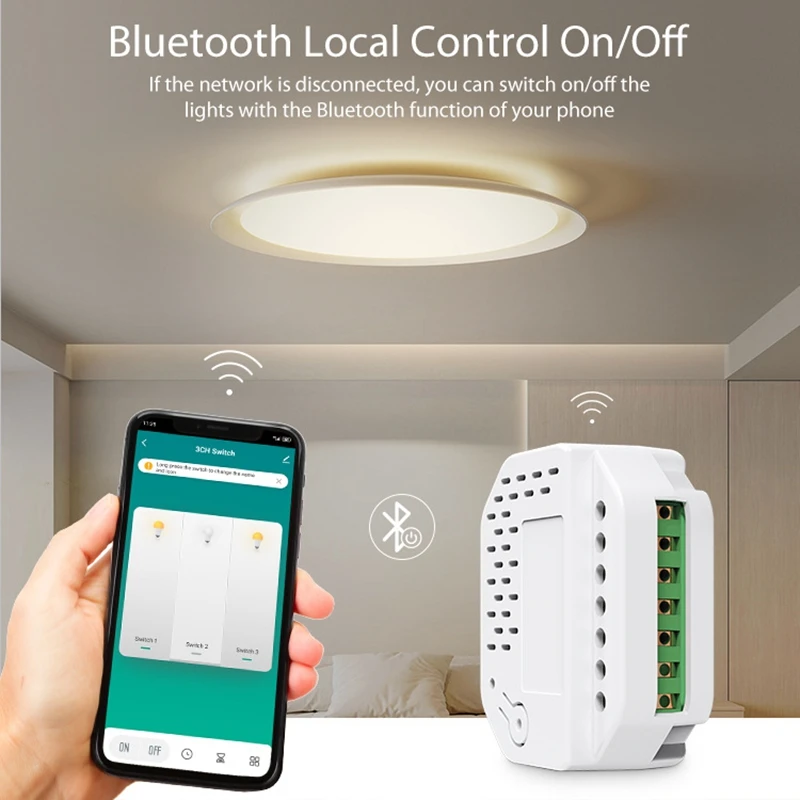 Модуль переключателя Wi-Fi NEO Tuya, модуль умного двустороннего переключателя, многофункциональный портативный модуль переключателя Wi-Fi Tuya