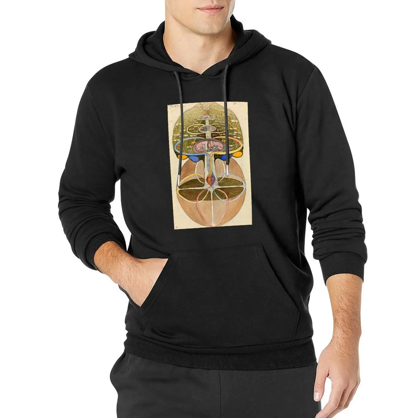 Hilma af Klint Tree of Knowledge No. 1 (1913) Pullover Hoodie mens clothing winter clothes anime clothing mens hoodies