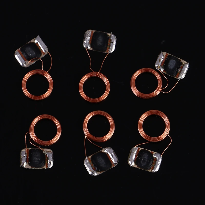 S50 1K IC 13.56MHz FM11 RF08 MF F08 Key Fob Ring RFID NFC Tags Circular Copper Line Naked Coil Chip Access Control Keyfob 5pcs