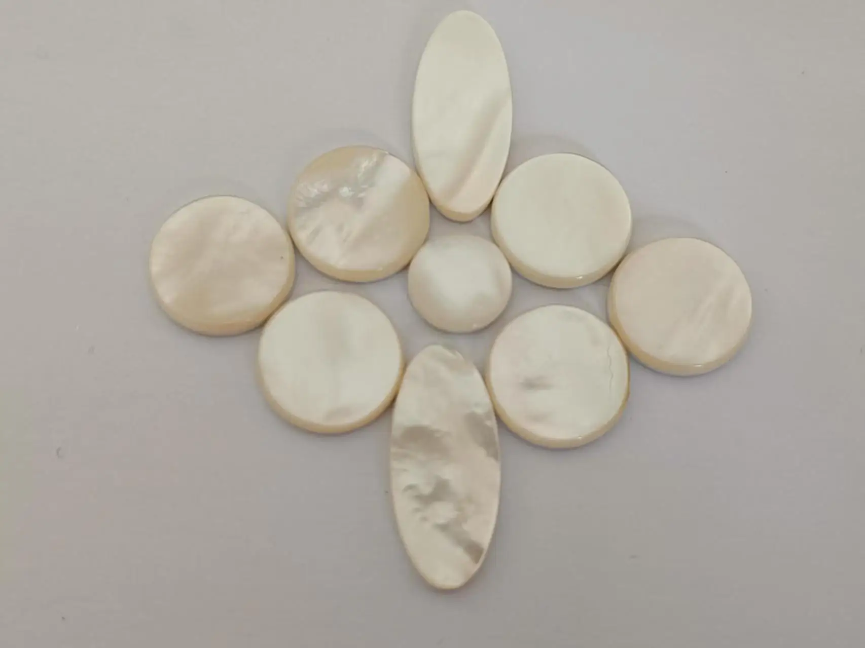 1set  Saxophone Real Mother of Pearl Key Buttons Inlays Saxophone Repair Accessories