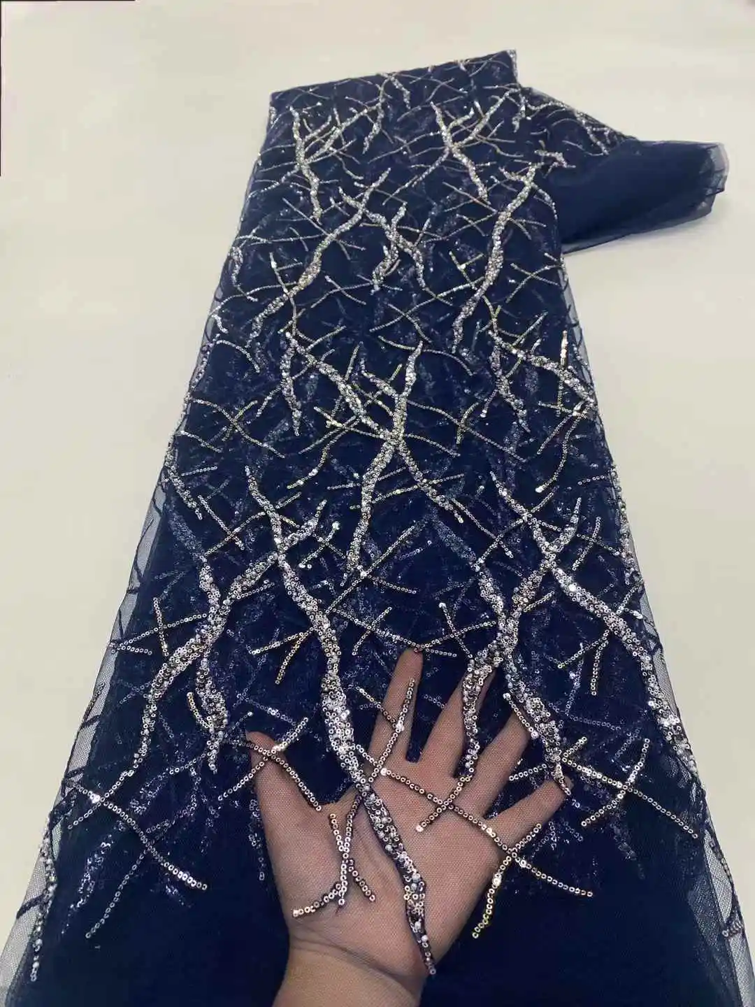 أفريقيا النيجيري مطرز الفرنسية شبكة الدانتيل مع الترتر جودة عالية 2025 التطريز الدانتيل الترتر الدانتيل لفساتين الزفاف النساء