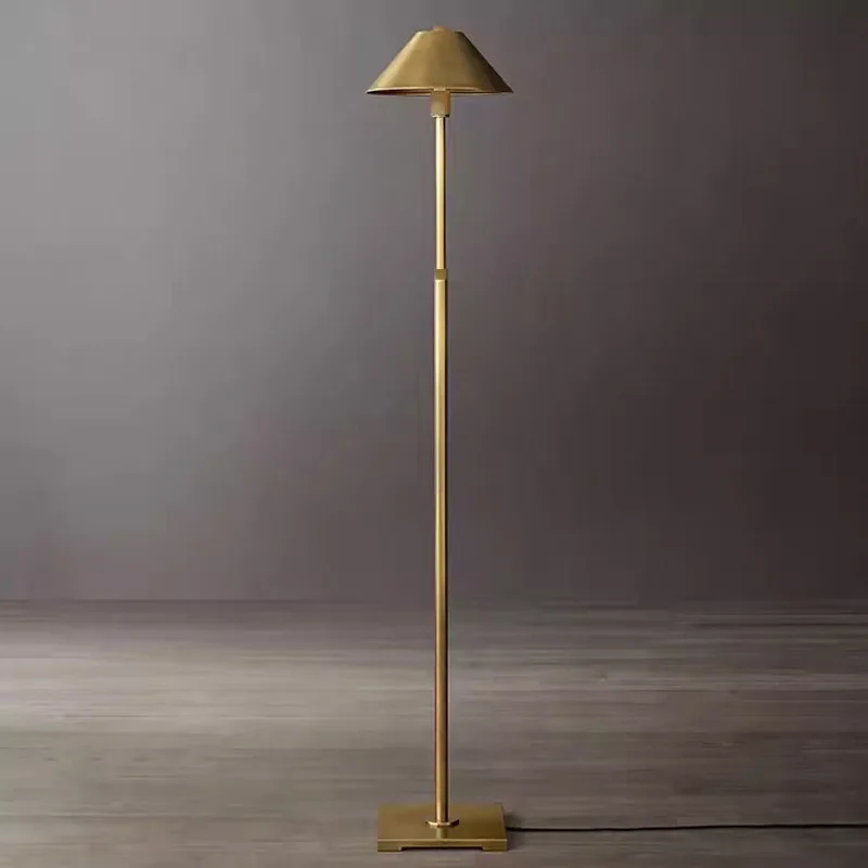 

Export American retro modern simple living room bedroom wrought iron floor lamp designer soft villa floor lamp