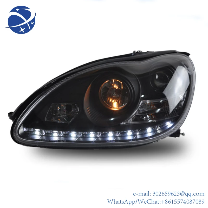 

yyhc DRL 1998 -2005 Year LED Head Lamp For W220 Headlight S280 S320 S500 S600 Front Lights