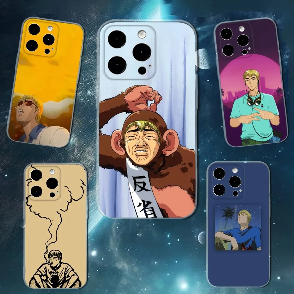 

Animation GTO-Onizuka Teacher Phone Case For iPhone 16,15,14,13,12,11 Plus,Pro,Max,XR,XS,X,7,8 SE,Mini Transparent Silicone Soft