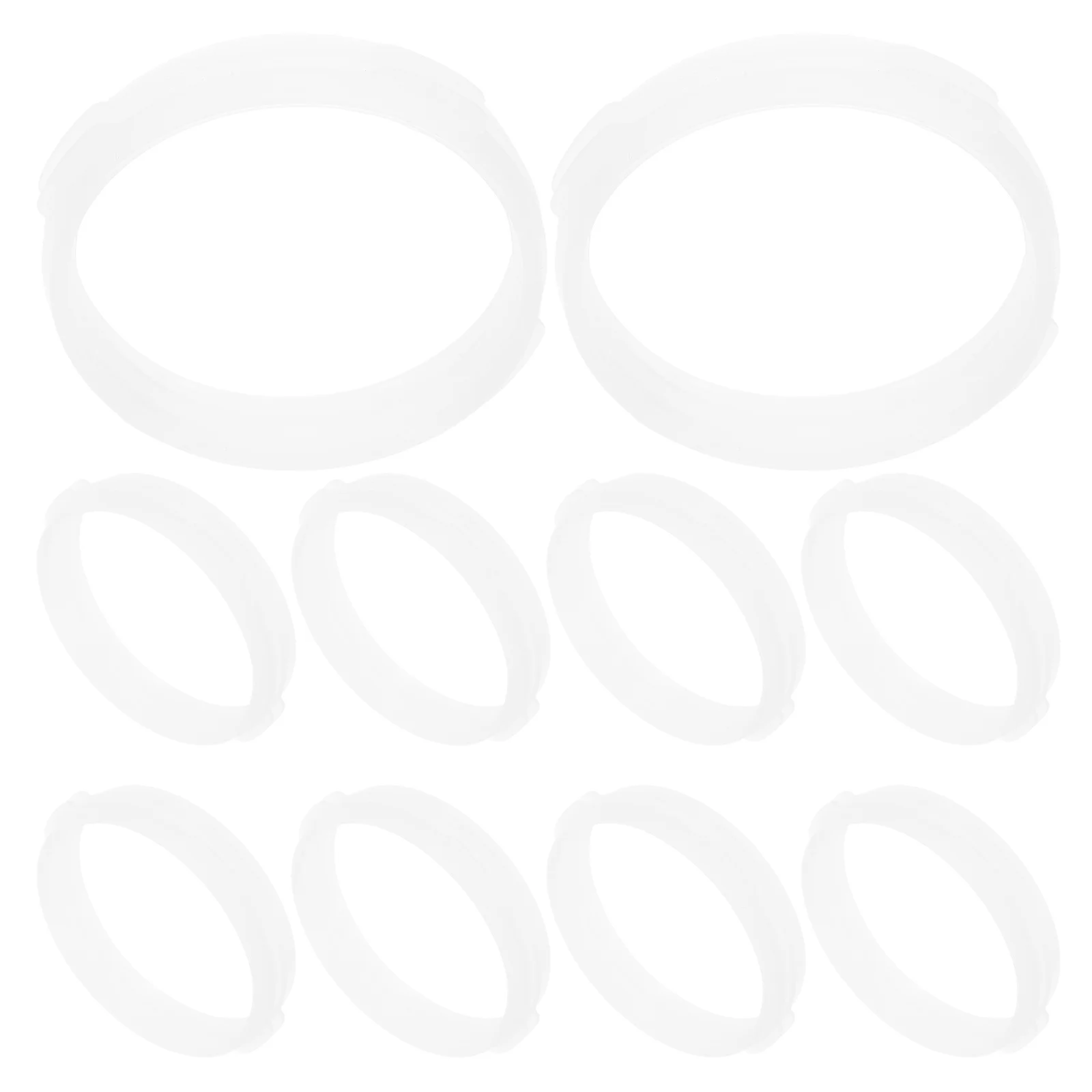 

10pcs Hamster Tunnel Rings Plastic Diy Connector For Small Pets Cage Clear Tube Circles Replacement Accessories