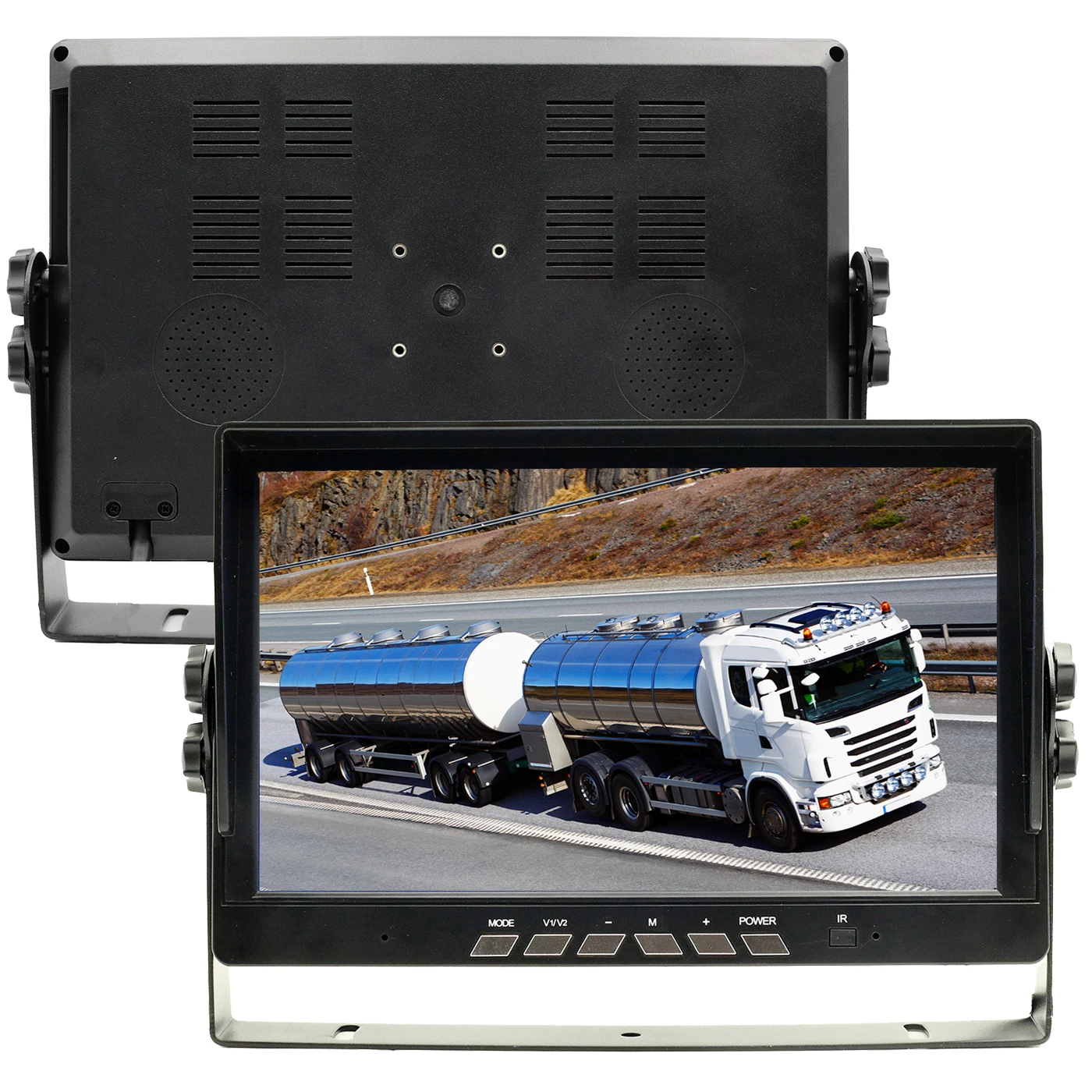 7 インチ TFT 液晶モニター 800X480 2CH スイッチスクリーン 4pin 航空ビデオ/AV 入力車のトラックのバックアップリアビューリバースカメラ用