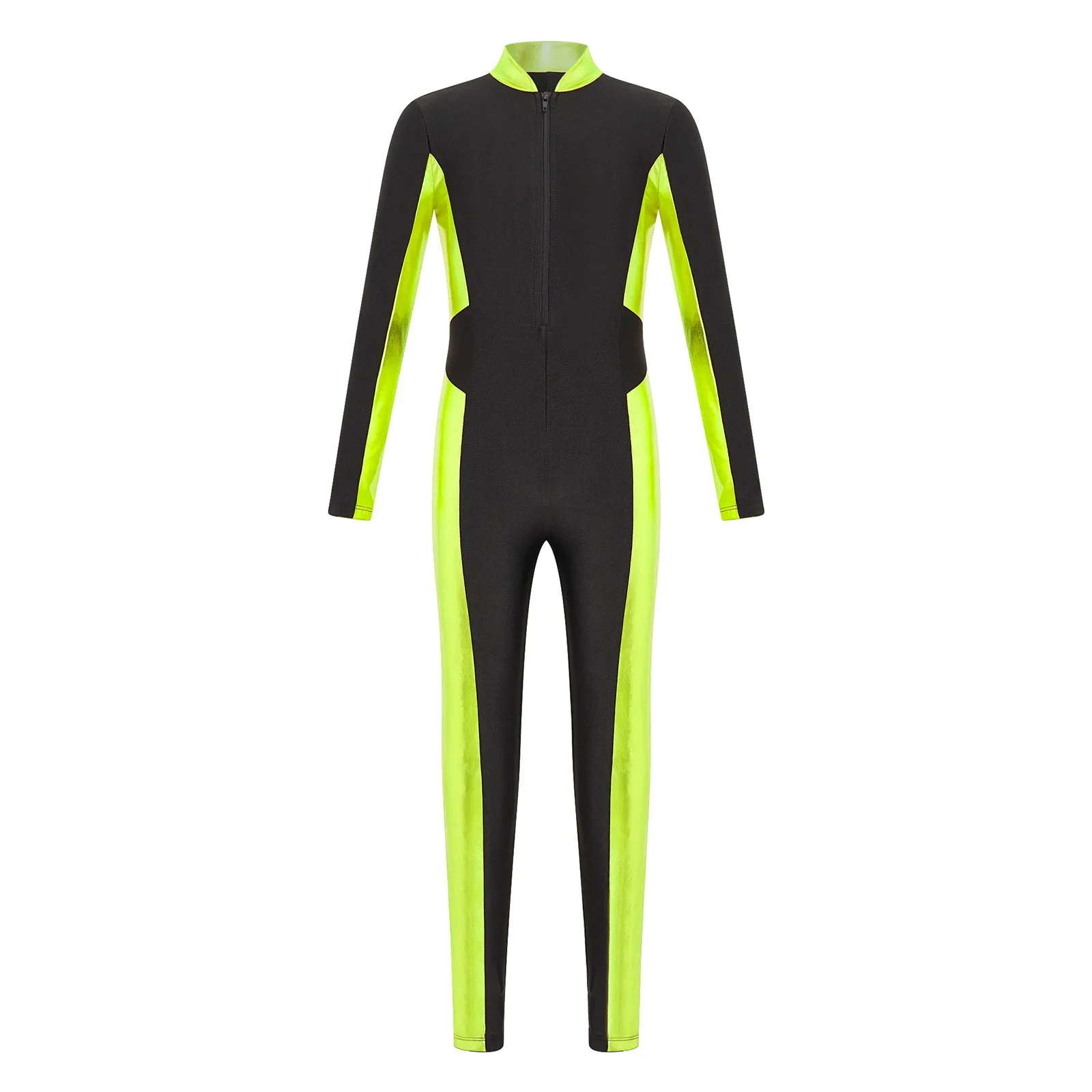 Teen Girls Ballet Dance Leotard Dress Long Sleeve Gymnastics Bodysuit Figure Skating Acrobatics Yoga Sports Jumpsuit Dancewear
