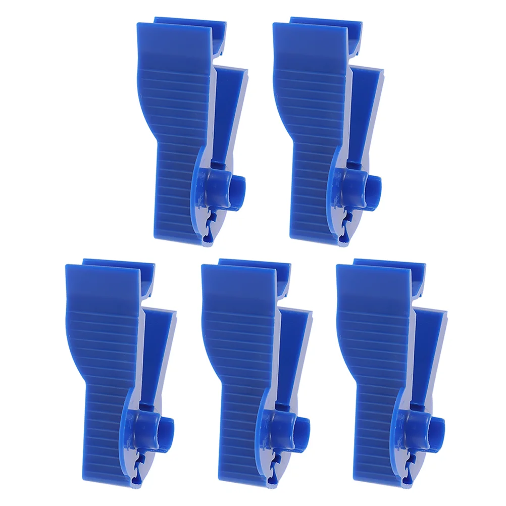 5 Pcs Permeable Pipe Clamp Peritoneal Flow Control Clip Tube for Plastic Dialysis Clips Peritoneum 65X65X3 Accessories Blue