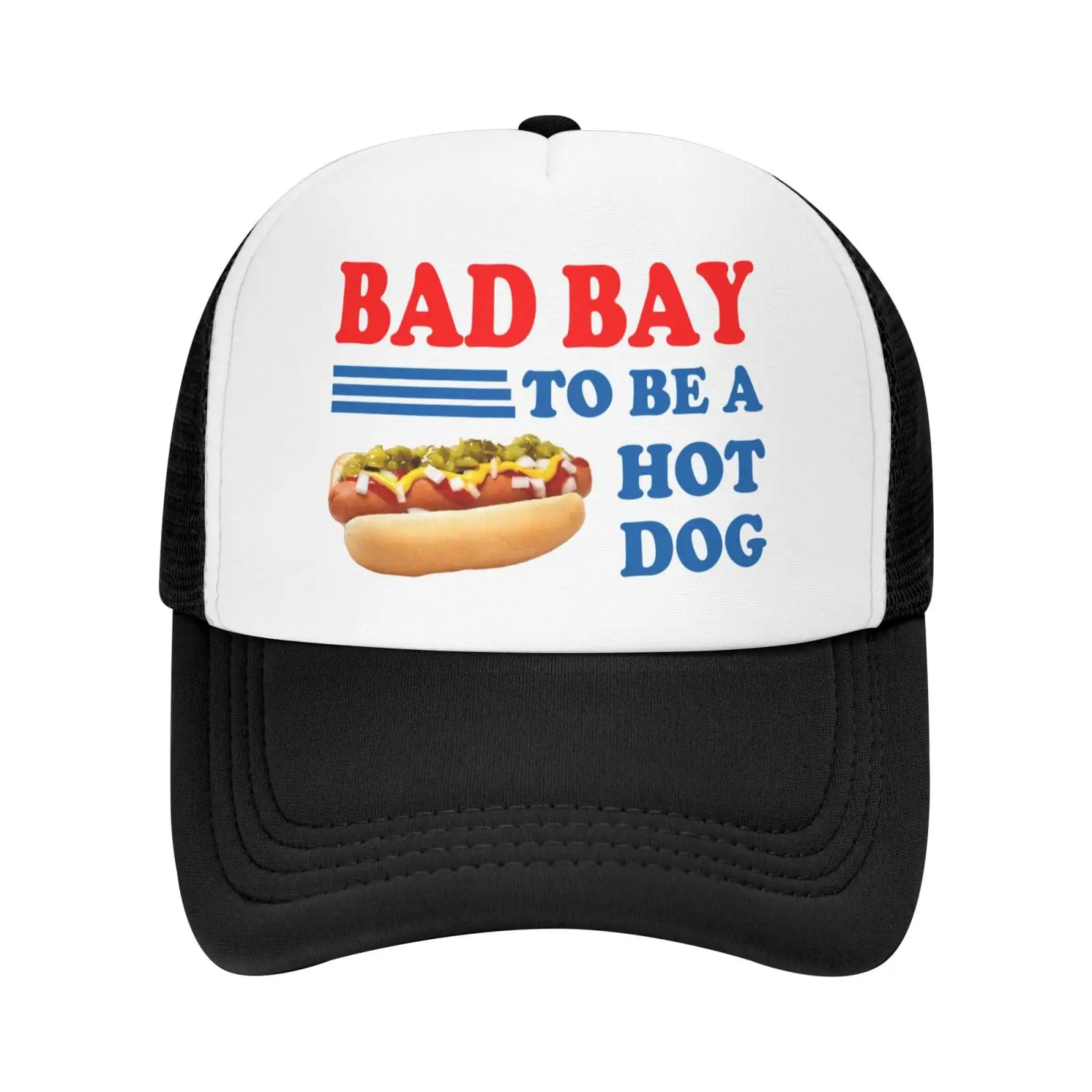 Bad Day to Be A Hot Dog Hat Gag Gifts Cool Hats Vintage Silly Baseball Caps Summer Breathable Beach Cap