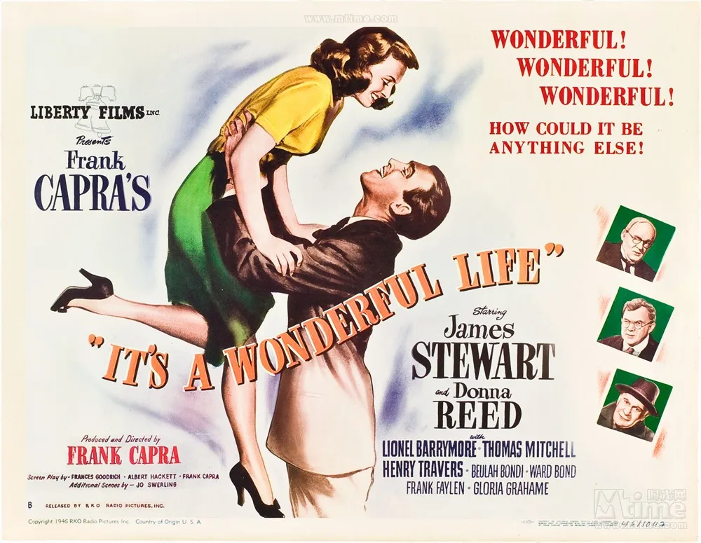 Hot Rare movie It's a Wonderful Life 1946 Art SILK POSTER Wall Art Home Decorative painting