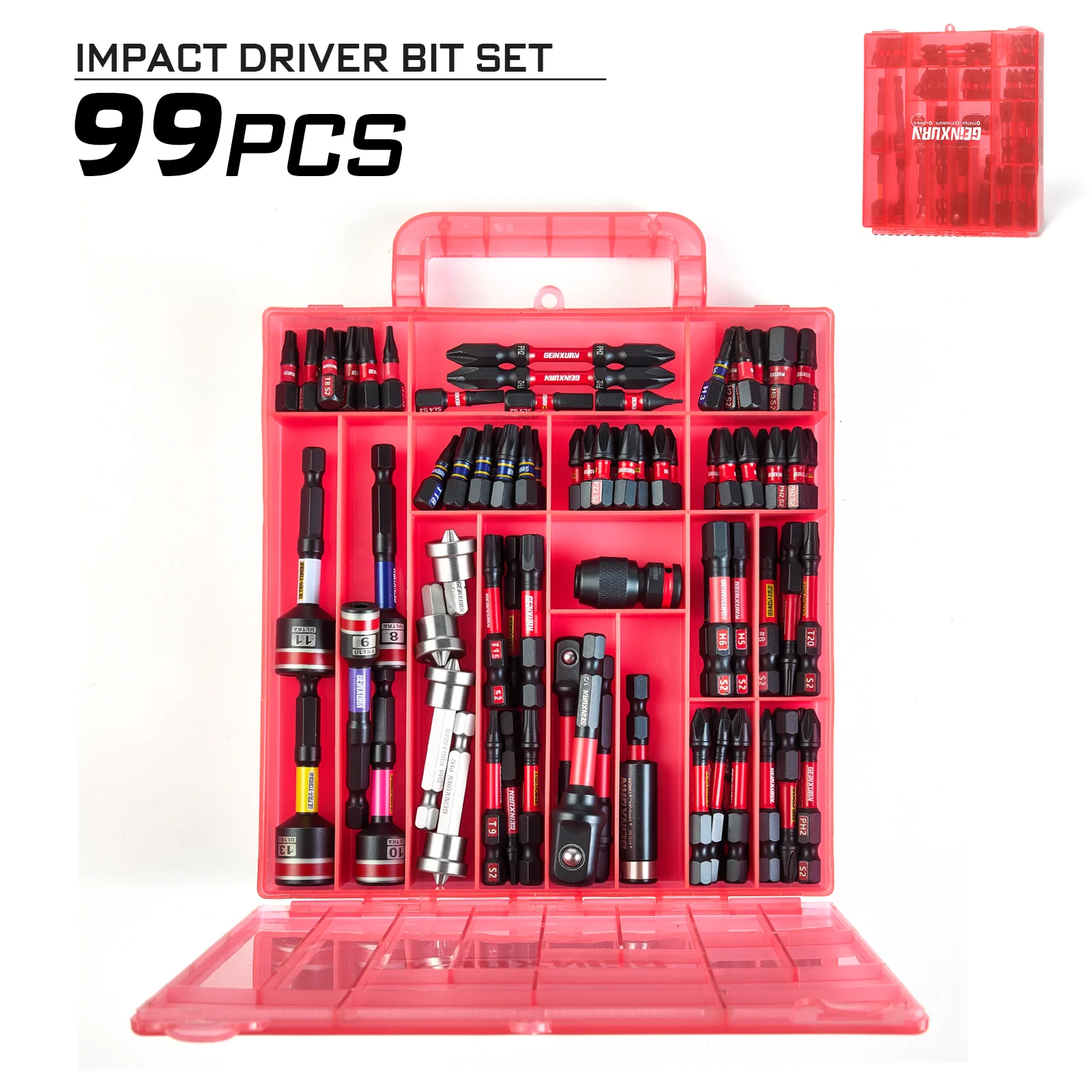 

S2 класса, 99 предметов, промышленный набор бит «сделай сам», популярный набор ручных инструментов, торцевой ключ OEM ODM, опорная сталь для ремонта, ящик для инструментов