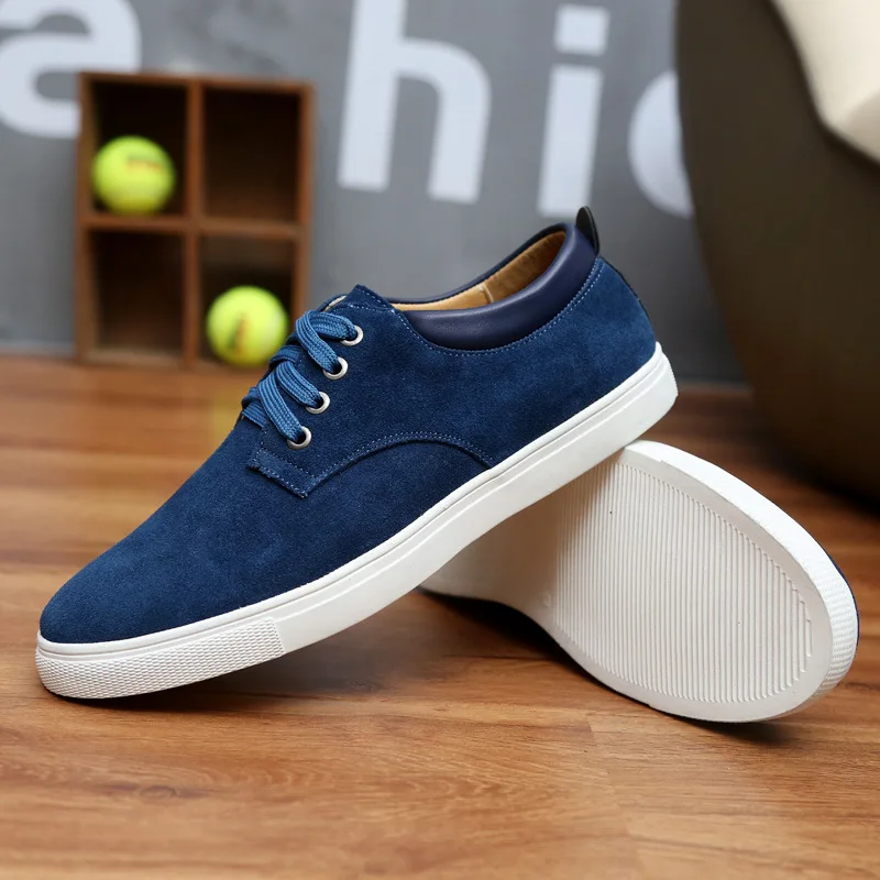 

High Quality Plus Size Men Shoes Fashion Sneakers Casual Luxury Shoes Man Dress Shoes Derby Oxford Shoes Cow Suede Lace-up New