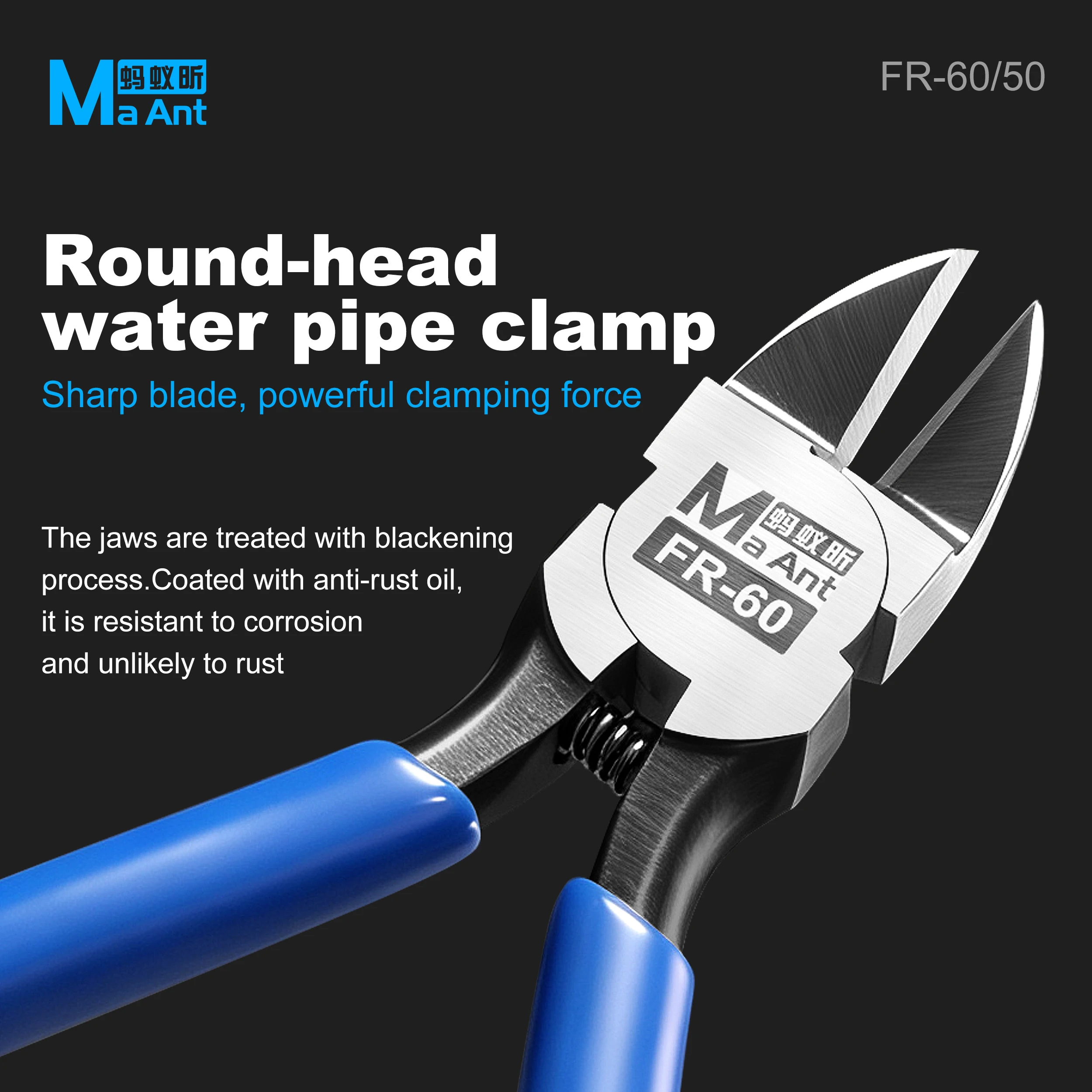 MaAnt FR-50 FR-60 Sharp Edge Cutting Pliers High Carbon Steel Spring Return Diagonal Cutter for Wire PCB Pins Plastic Repair 1PC
