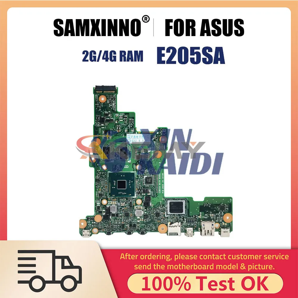 

Notebook Mainboard For ASUS E205SA E205S E205S TP200S TP200SA Laptop Motherboard N3050 N3700 CPU 2GB 4GB RAM 0GB 32GB 64GB SSD