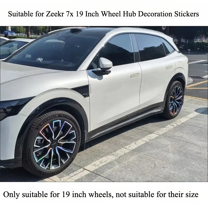Suitable for Zeekr 7x 19 Inch Wheel Hub Decoration Stickers Scratch Blocking And Cover Up Scratches Stickers Accessories