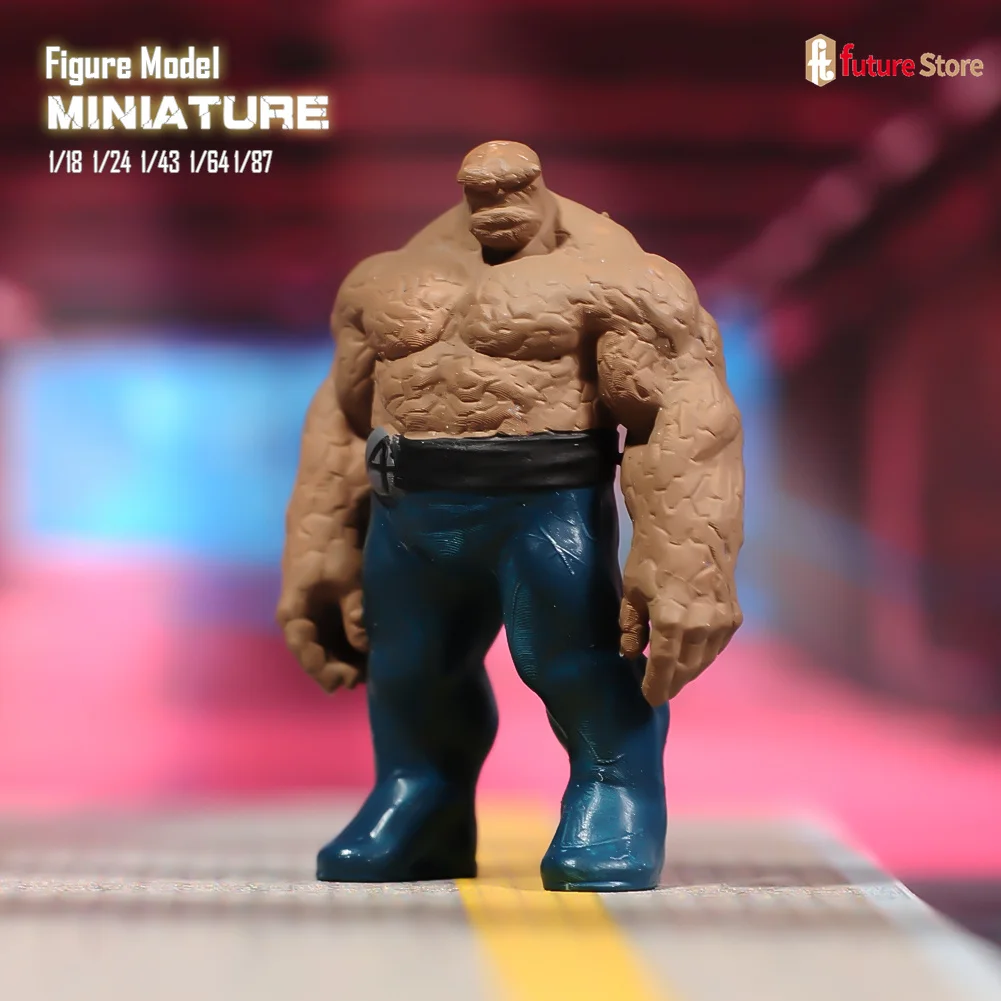 In stock Miniature 1/87 1/64 1/43 1/24 1/18 Strong Male Monster Roles Figure Dolls Creative Scene Props For Cars Display Decor