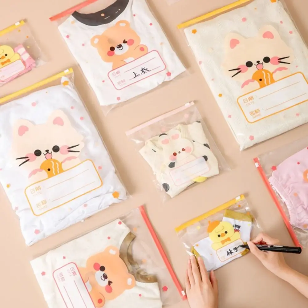 10PCS Multi-size Storage Bag Classified Portable Classified Sealed Bag Baby Clothes Storage Baby Cloth/Diaper Pouch Travel view 4