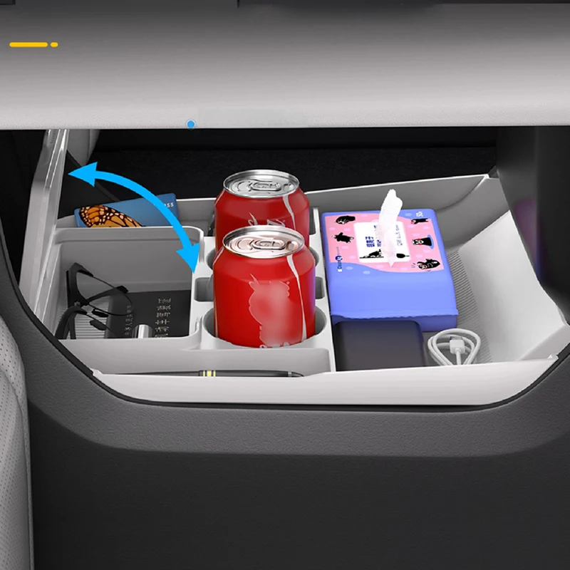 ل JETOUR G700 2025 + صندوق تخزين وحدة التحكم المركزية طبقة مزدوجة سيليكون كوب ماء صندوق تخزين ترقية الداخلية اكسسوارات السيارات