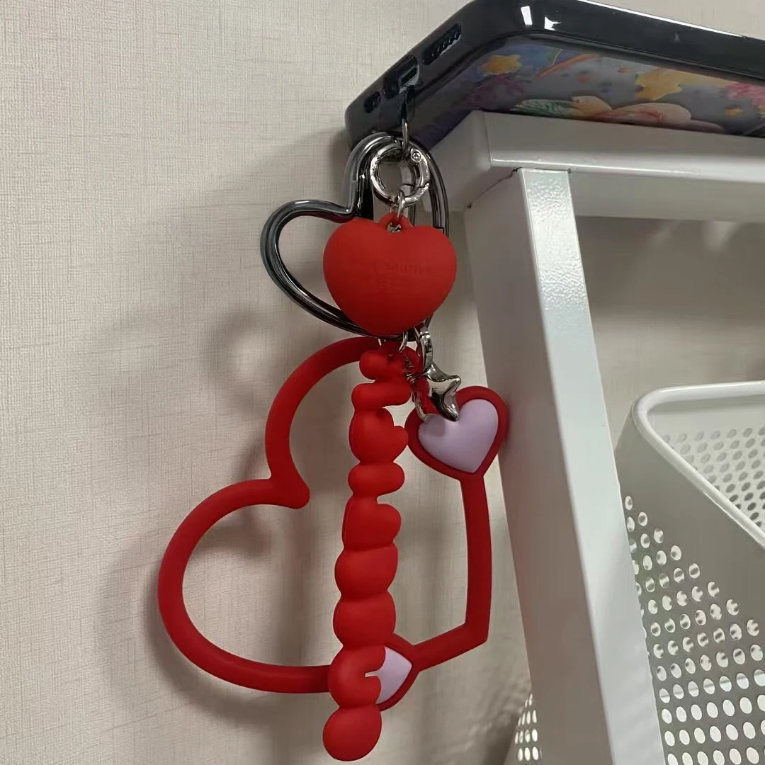 

Creative Heart Pendant Mobile Phone Chain Hook Sticker Phone Charm Mobile Phone Accessories for IPhone for Galaxy