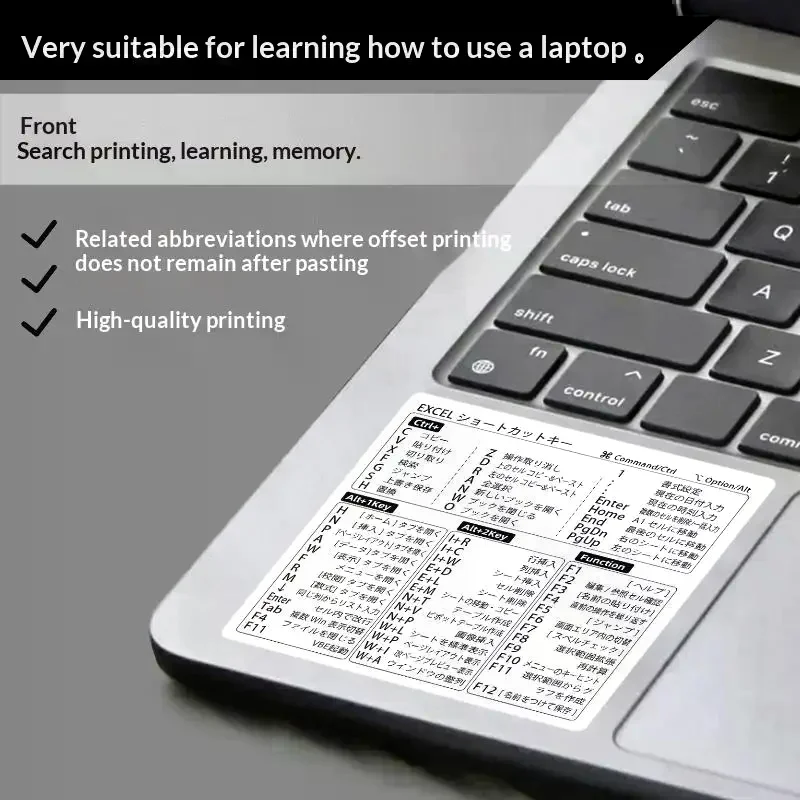 Japanese Language Shortcut Cheat Sheet Stickers For Windows Excel Daily Office Work