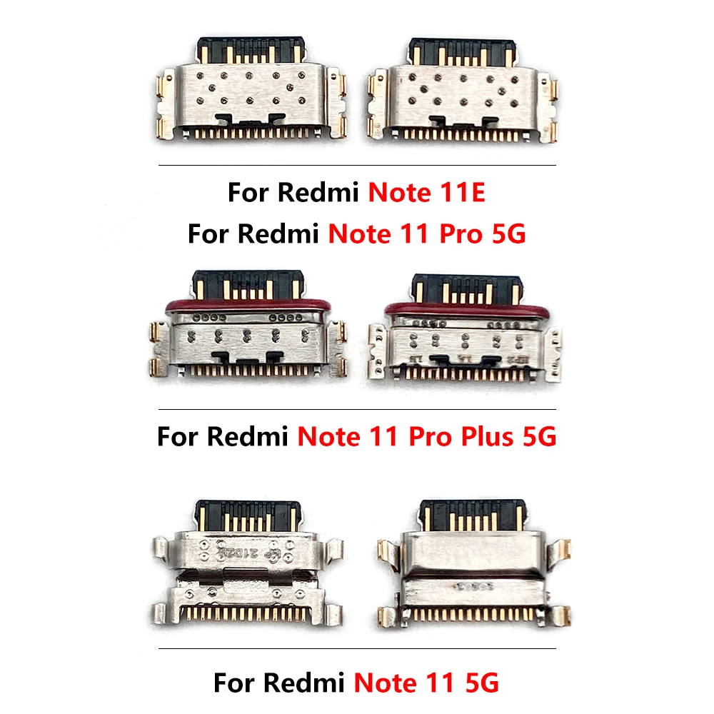 50Pcs，Mini USB Jack Charging Socket Charger Port Plug Dock