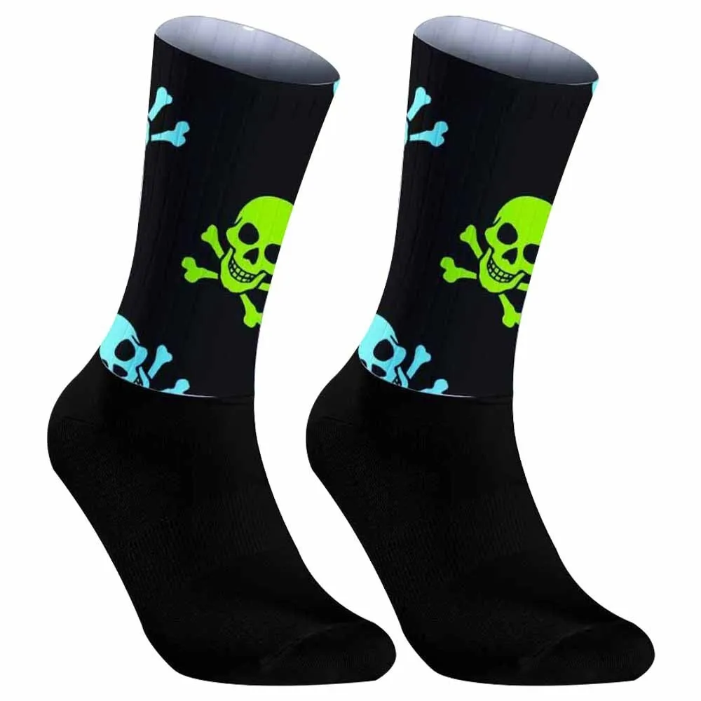 Men Women Road Bike Socks Breathable Cycling Socks Anti Slip Silicone Seamless Aero Socks New image 4