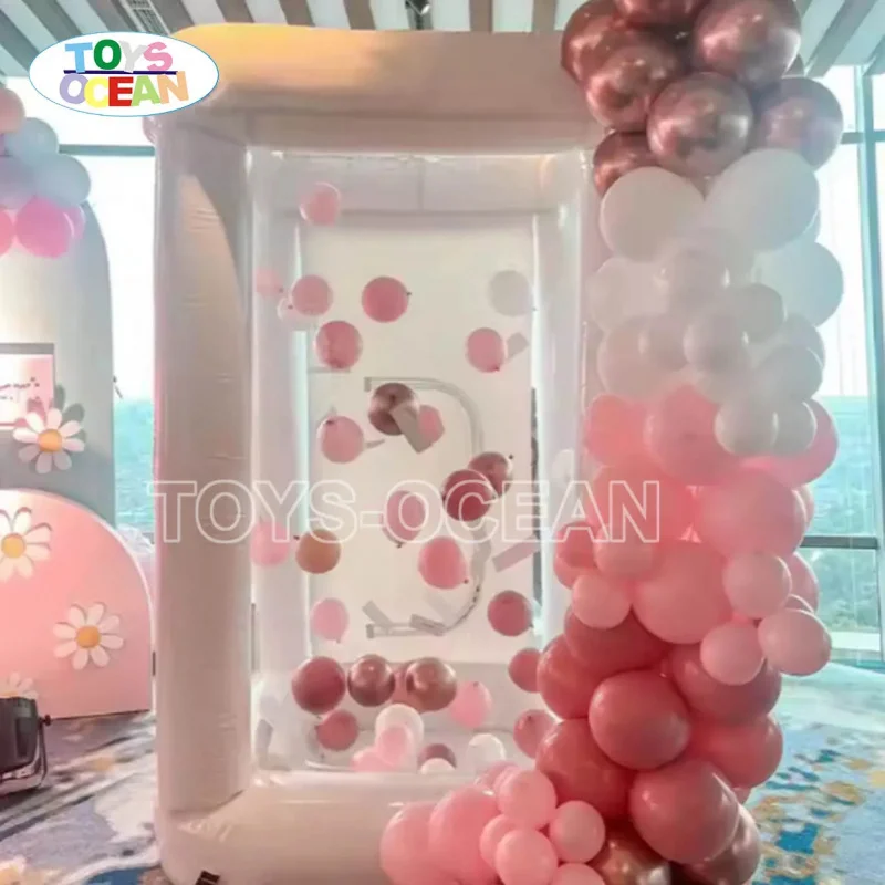 Customized New Style Advertising Inflatable Money Making Machine Cube Event Party Balloon Money Catching Machine AMT for Sale