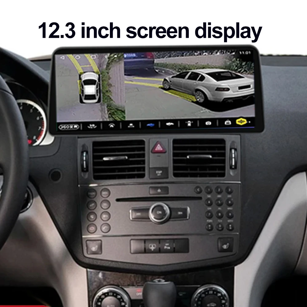 

12.3Inch For Mercedes Benz C-Class W204 S204 2006-2011 Android 13 Car Stereo Multimedia Video Player Head Unit Carplay Auto DSP