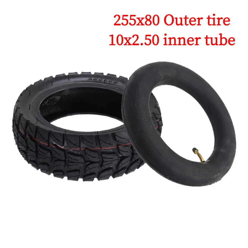 

255x80 Tire for Nanrobot D4+ D5+ D6+/ Apollo Pro/Varla Eagle 1/Kugoo M4 Pro Electric Scooter, Anti-explosion 10 inch Tyre