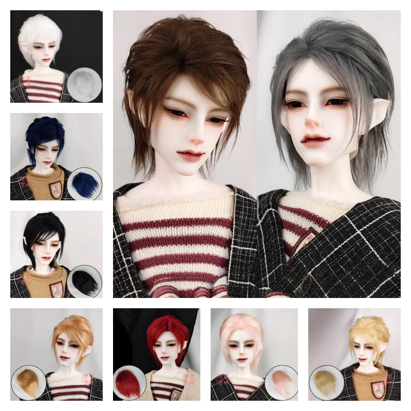 

New Arrival BJD Doll Fur Wig for 1/3 1/4 Doll MSD MDD 12 Colors Fur Wigs Doll Accessories(No Doll)