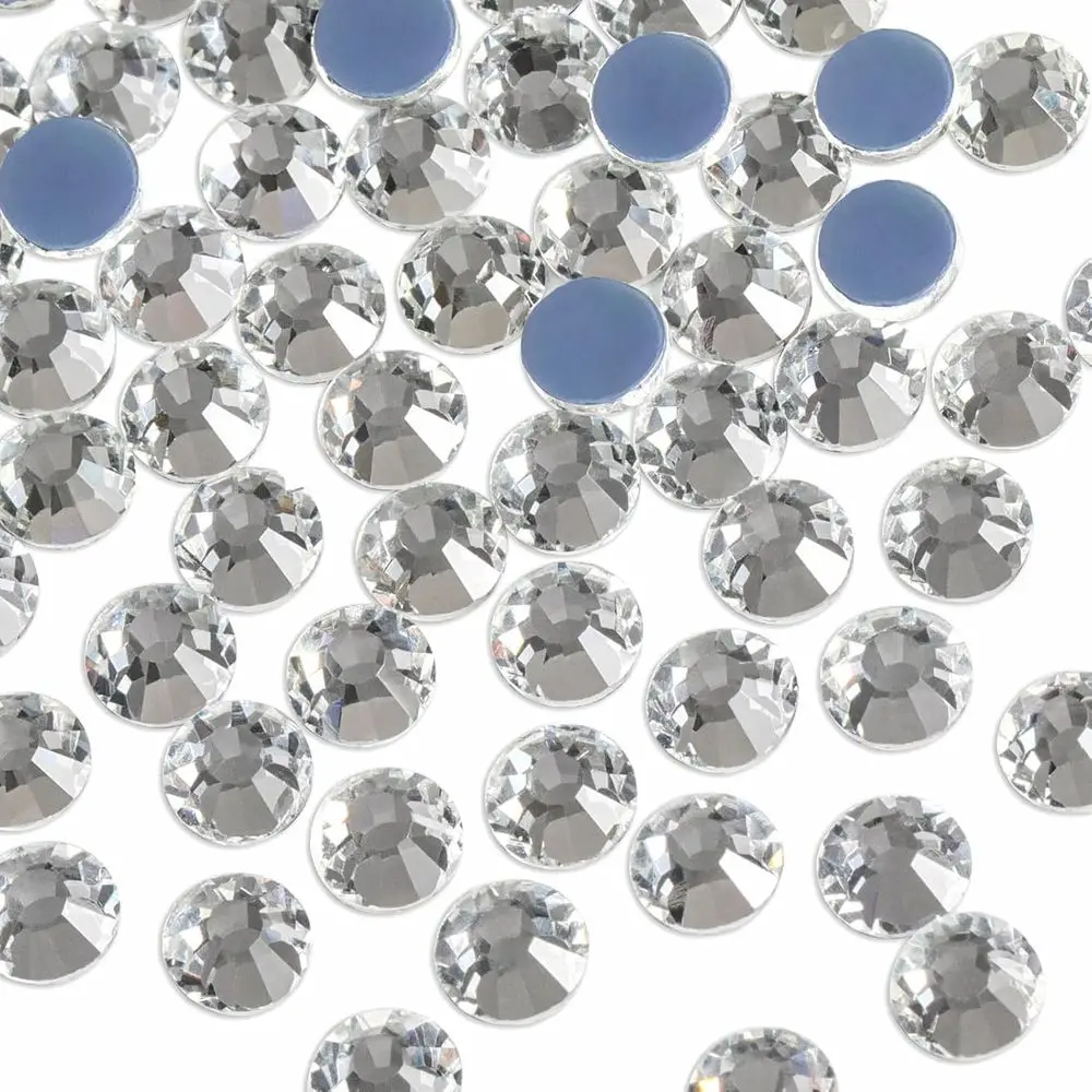 Hotix Rhinestones, 2880pcs Kristal Rhinestones untuk Dekorasi Pakaian DIY, Kristal, SS10, 2.7-2.9mm