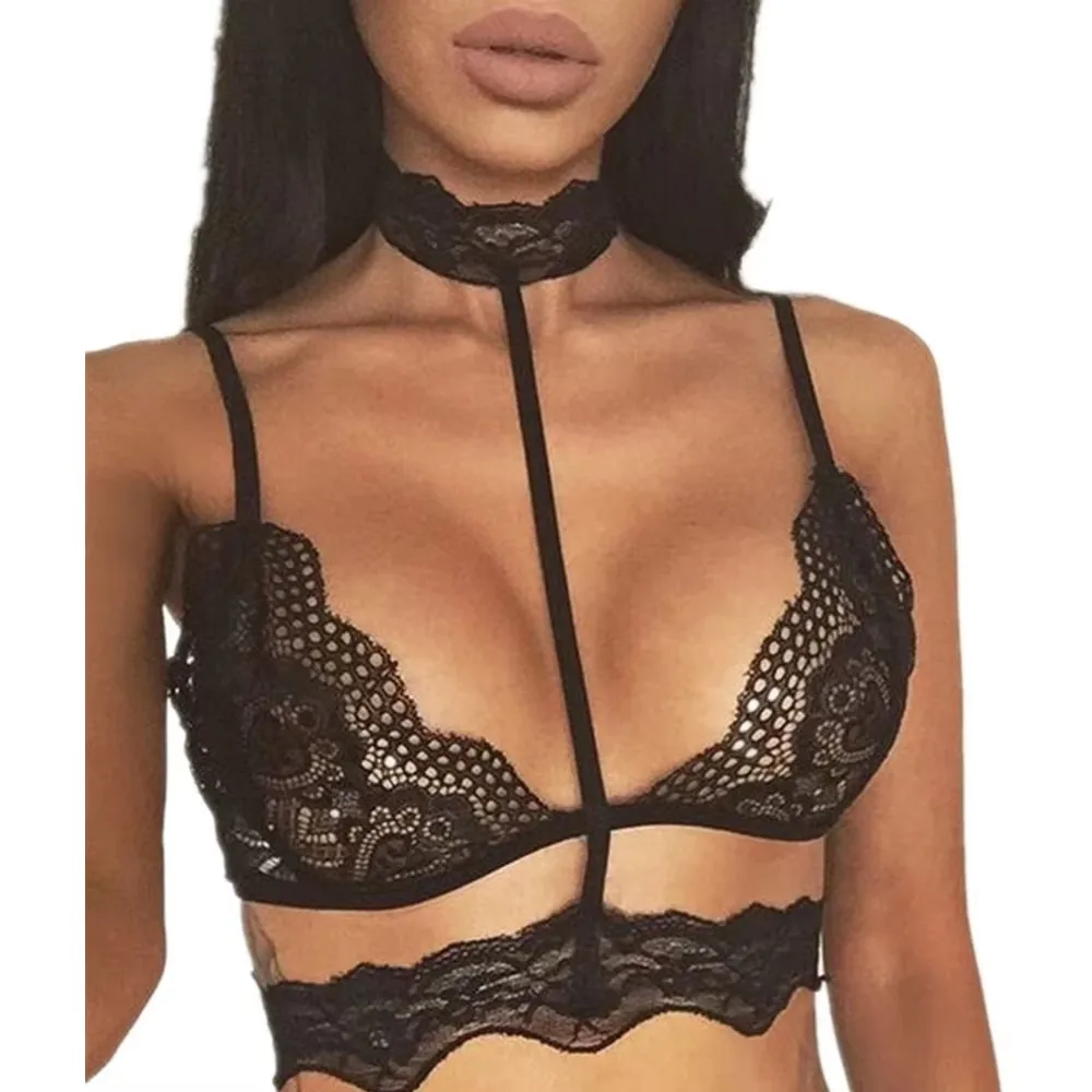 

BKLD 2026 New Arrival Spaghetti Strap Ladies Camisole Black White Lace Bralette Sexy Tank Tops Women Summer Halter Crop Top