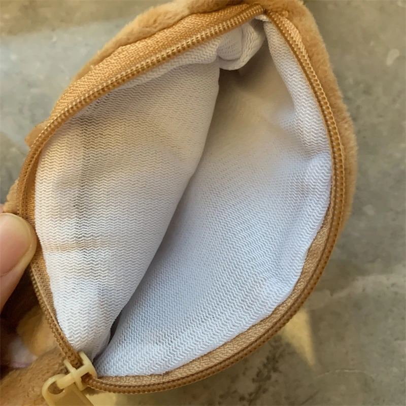 Sugarbunnies Plush Coin Purse Wallet Cartoon Anime Bunny Face Cute Coin Pouch Thin Mini Coin Case Kawaii Money Bag