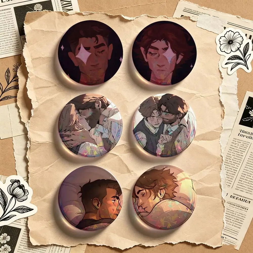 JayVik A-Arcane 2 Pieces Set Badge Set Fashion Brooches for Women Men Backpack Accessory Bag Badge Jewelry Gift