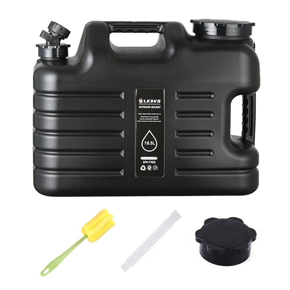 

18.5L Portable Water Tank Leak-Proof Drinking Water Bucket Large Capacity Water Dispenser Carrier for Vehicle Car Camping
