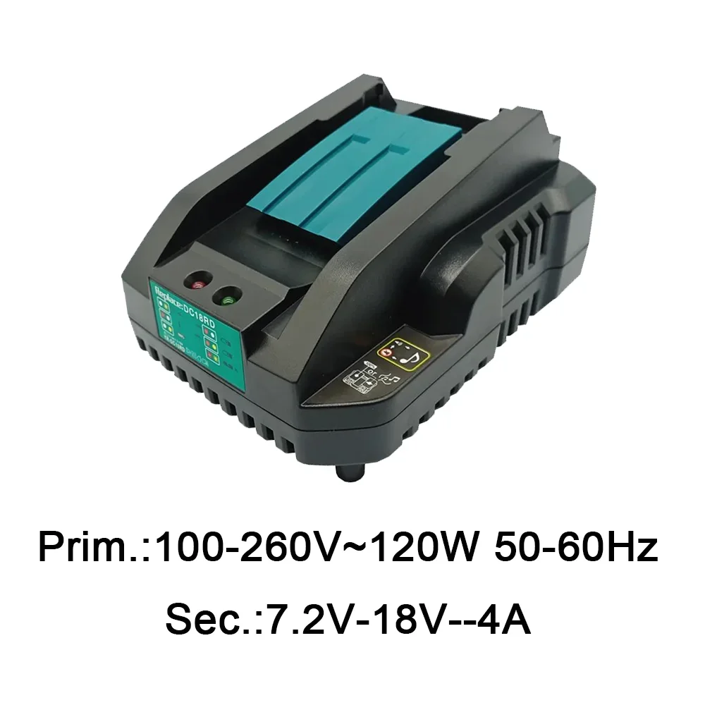 For Makita Bl1830 Bl1430 Dc18Rc Dc18Ra Power Tool DC18RD 7.2-18V Li-Ion Battery Charger 4A Charging