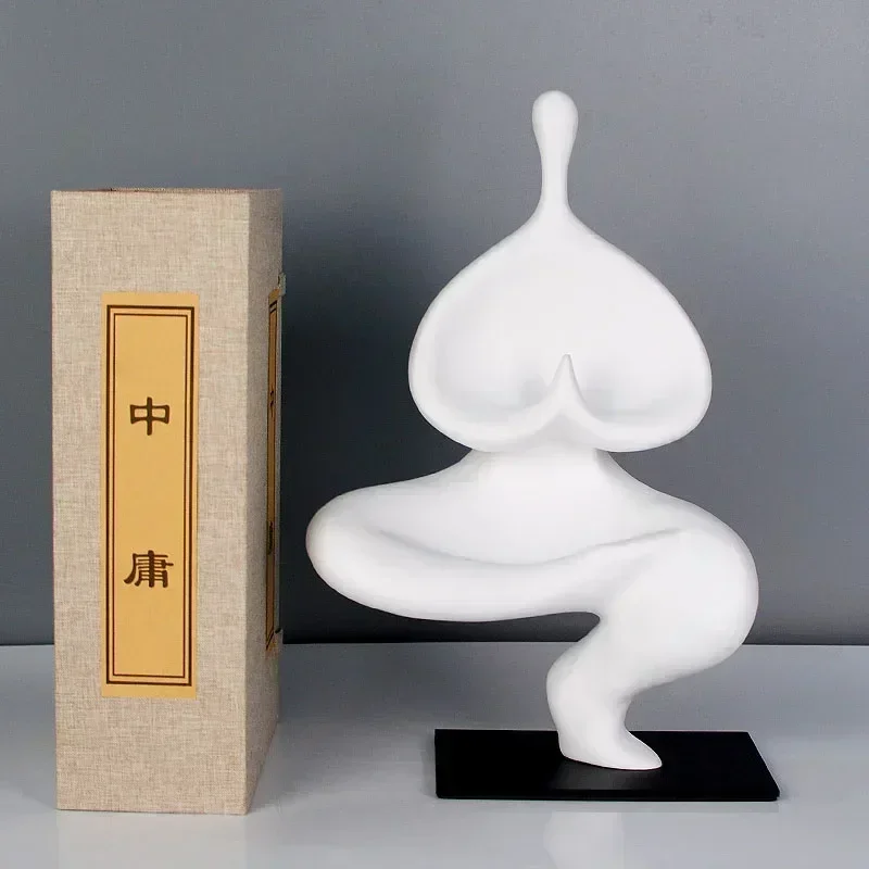 

Simple Modern Buddha Zen Yoga Sculpture Ornaments Room Decor Abstract Figure Resin Statue Porch Home Decoration Accessories Gift