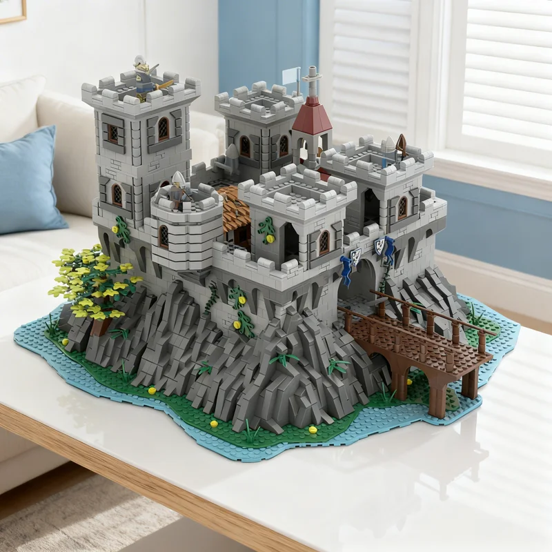 

5020pcs MOC Medieval Eagle Castle Model Building Blocks Creative DIY Gift Display Decor Assemble Premium Adult Kids Desk Home