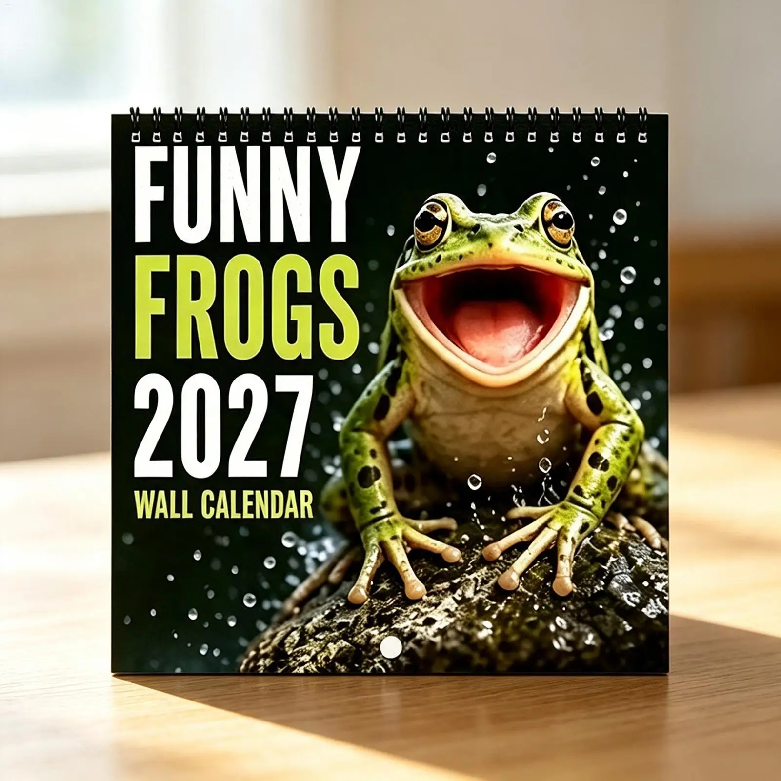 2027 Wall Calendar 12 Month Hangable Paper Frog Organizer Whole-Year Wall Frog Planner for Home Office School Reading Study Task