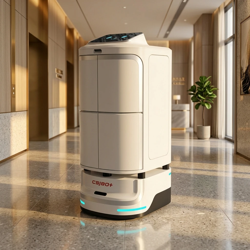 Intelligent Hotel Service Robot Ultraviolet Killing Smart Voice 15Ah Battery 8h Runtime For Hotel Delivery