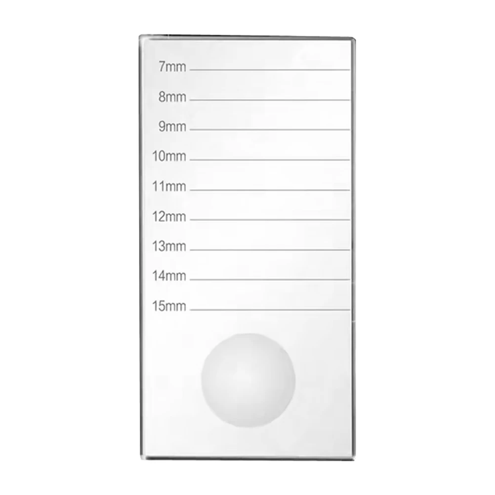 グラフティングアイラッシュガラスボード ラッシュエクステンションプラットフォームツール スケール付き 滑らかな表面 アイラッシュエクステンションアクセサリー