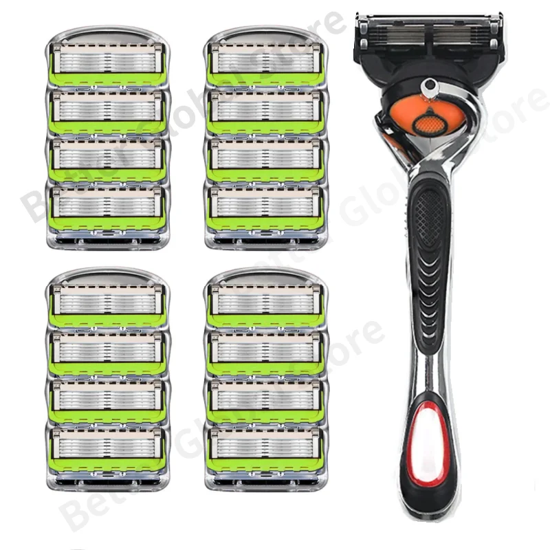 Shaver Brand New Design Men Razor Shaving Five Layer Shaver Reusable Razor Imported Blade Multi Tool Head Replace