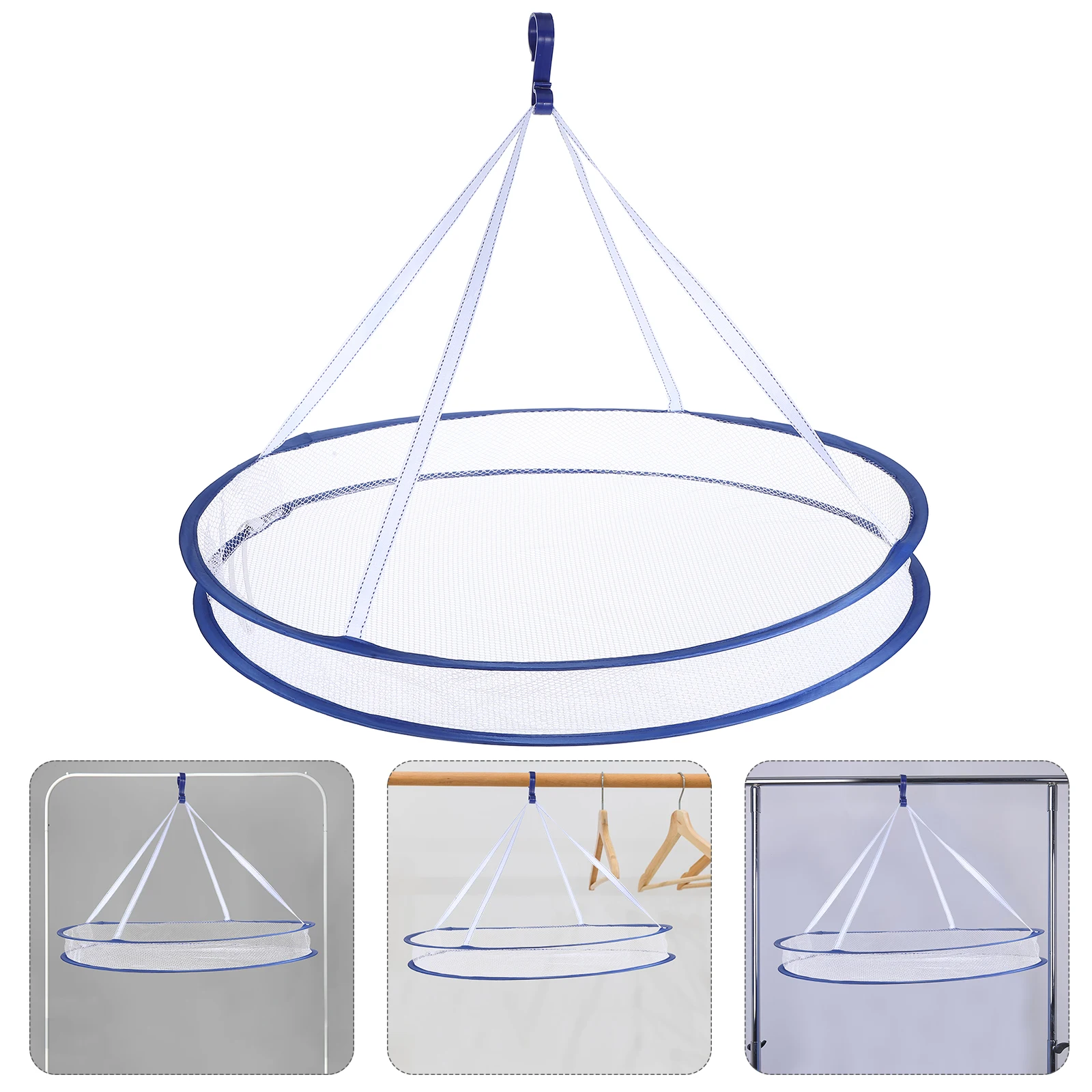 

Foldable Laundry Balcony Space-Saving Mesh Sturdy Quick-Drying For Sweaters Small Apartments Underwear Drying Net Folding