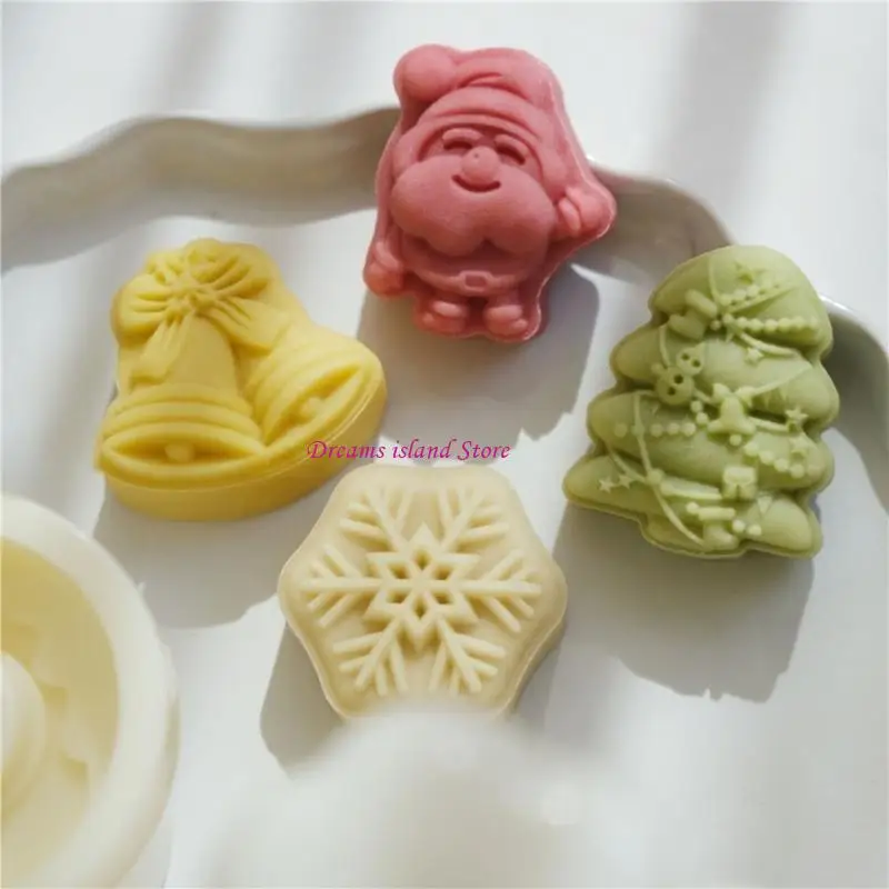 30G عيد الميلاد سلسلة الكعك البلاستيك القمر Mooncake Stamps إكسسوارات الخبز HX6C