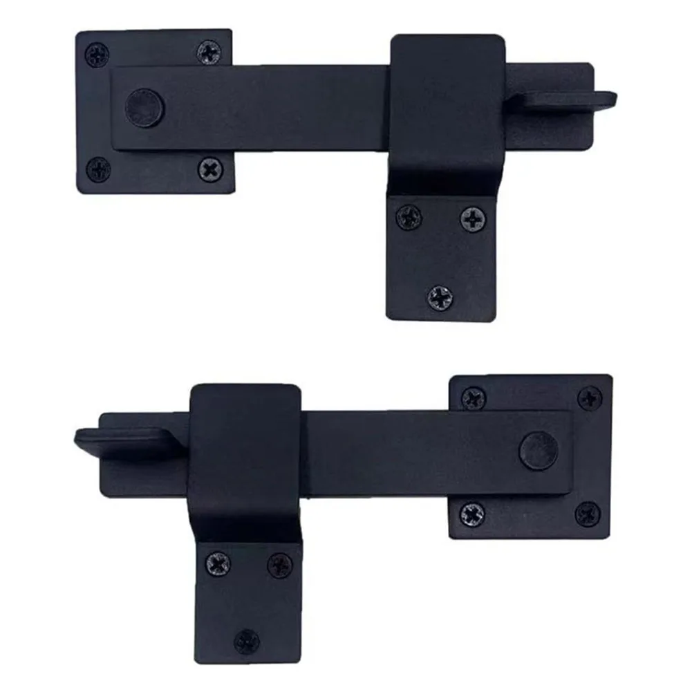 

Barn Door Latch Latch With Screws 15.2*5cm Barn Door Black Carbon Steel Flip Fence Gate Latch Protecting Personal Privacy